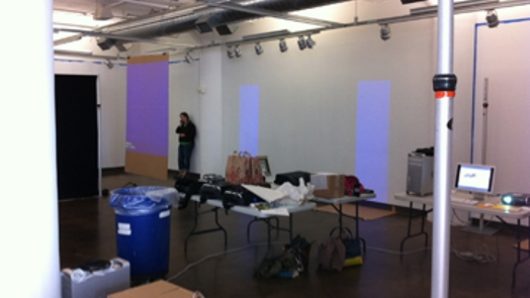 installation process of the exhibiton