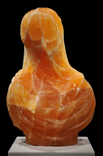 orange carved marble