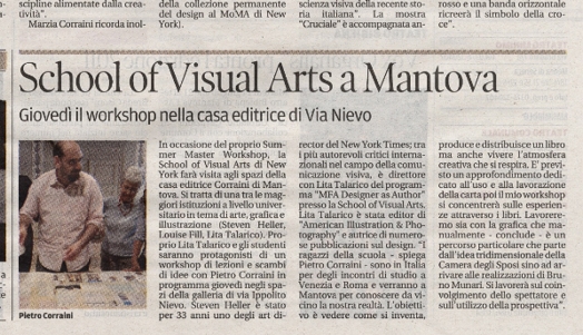 news article in Italian
