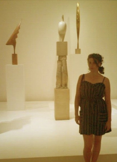 Melissa Gorman portrait in a exhibition gallery
