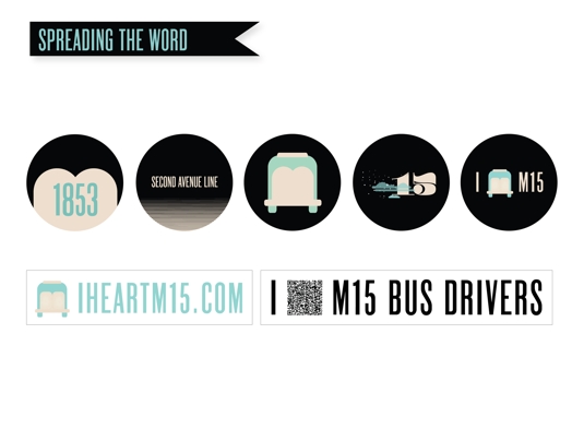 iheartm15.com bus icons in solid black circles