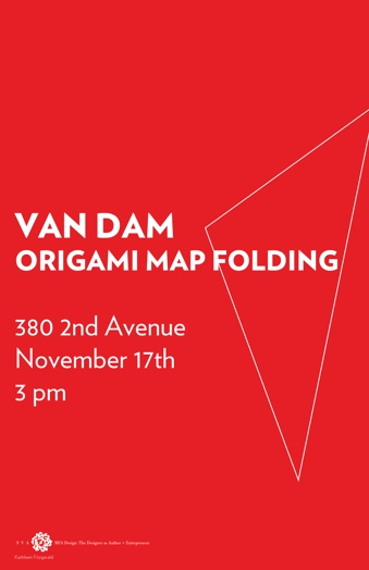 Van Dam origami poster