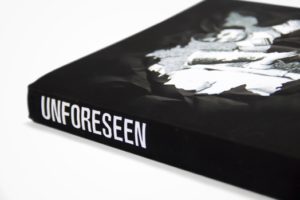 close-up detail of the unforeseen book