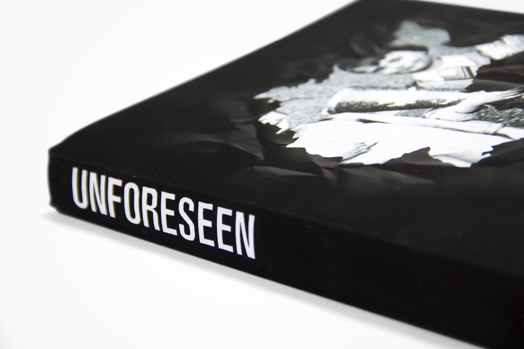 close-up detail of the unforeseen book