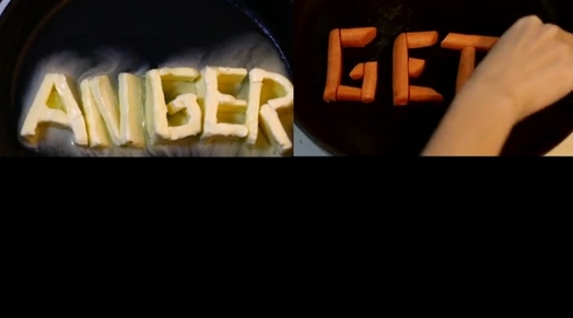 anger gets food words arrangement