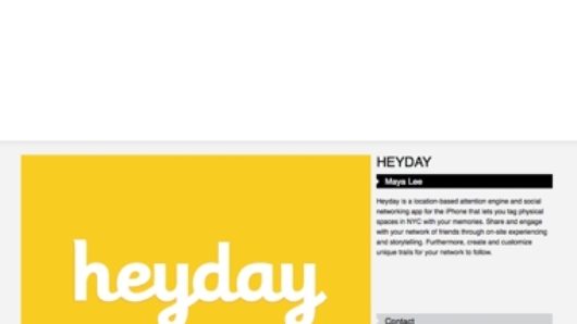 designer as branding icons and a heyday website screenshot