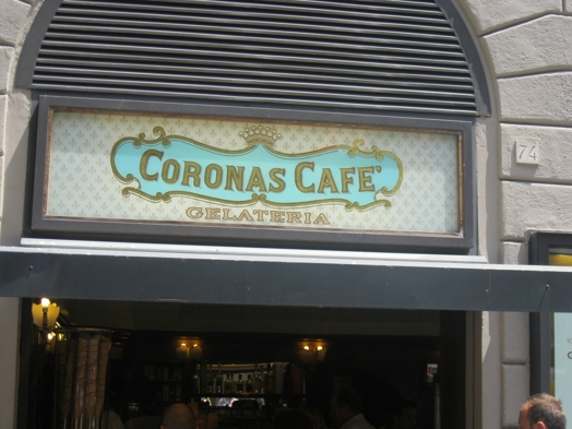 coronas cafe ice cream shop