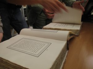 ancient books at the public library