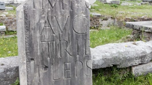 stone plate on graveyard