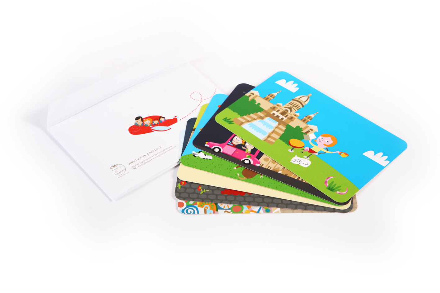cheerful and colorful cards