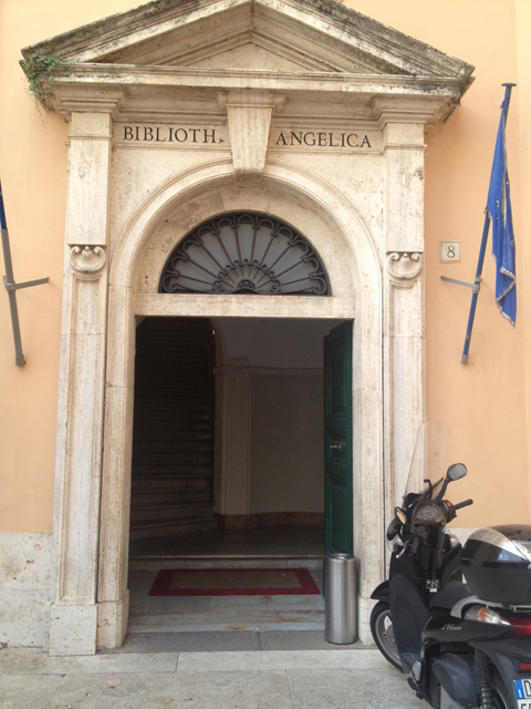 Entrance of a building in rome