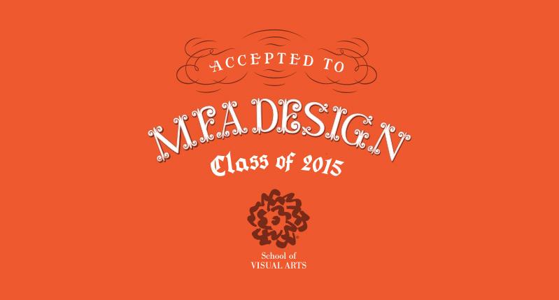 MFA design 2015 acceptance page