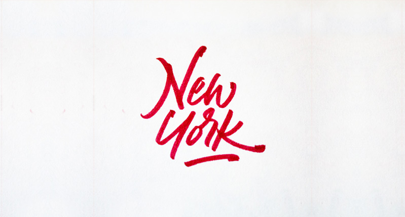 New York hand-writing