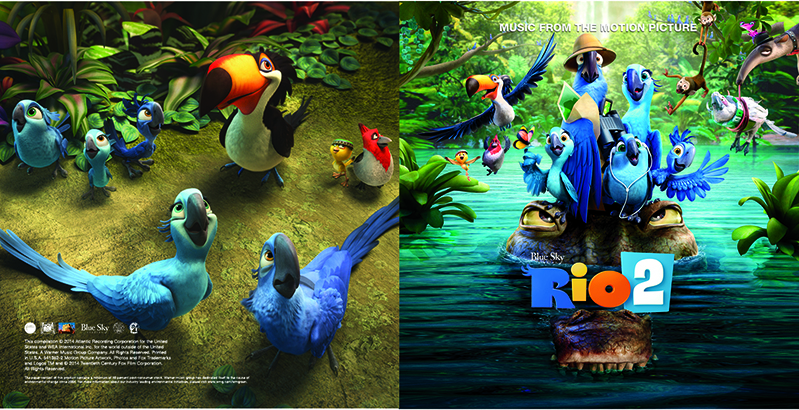 rio 2 movie posters for the front and the back