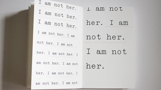 A book of I am not her.