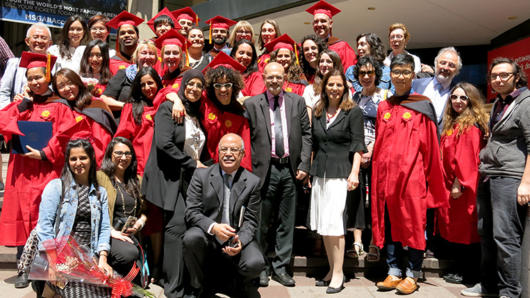 student graduation group photo