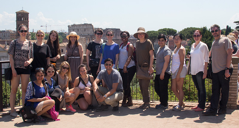 group photo in Rome