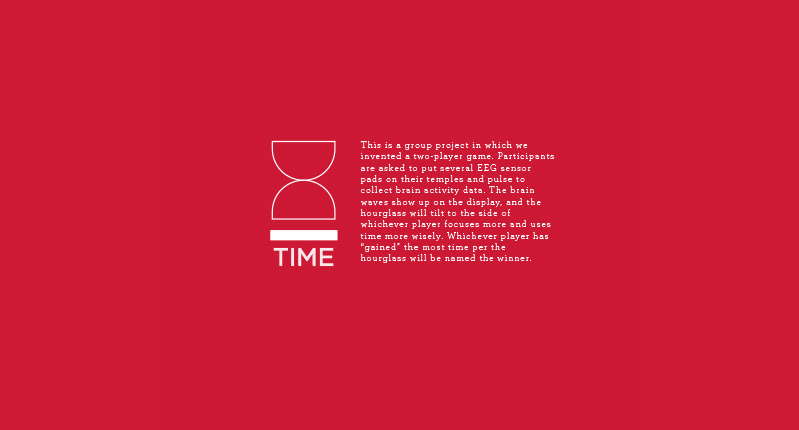 time game. white logo and text on red background