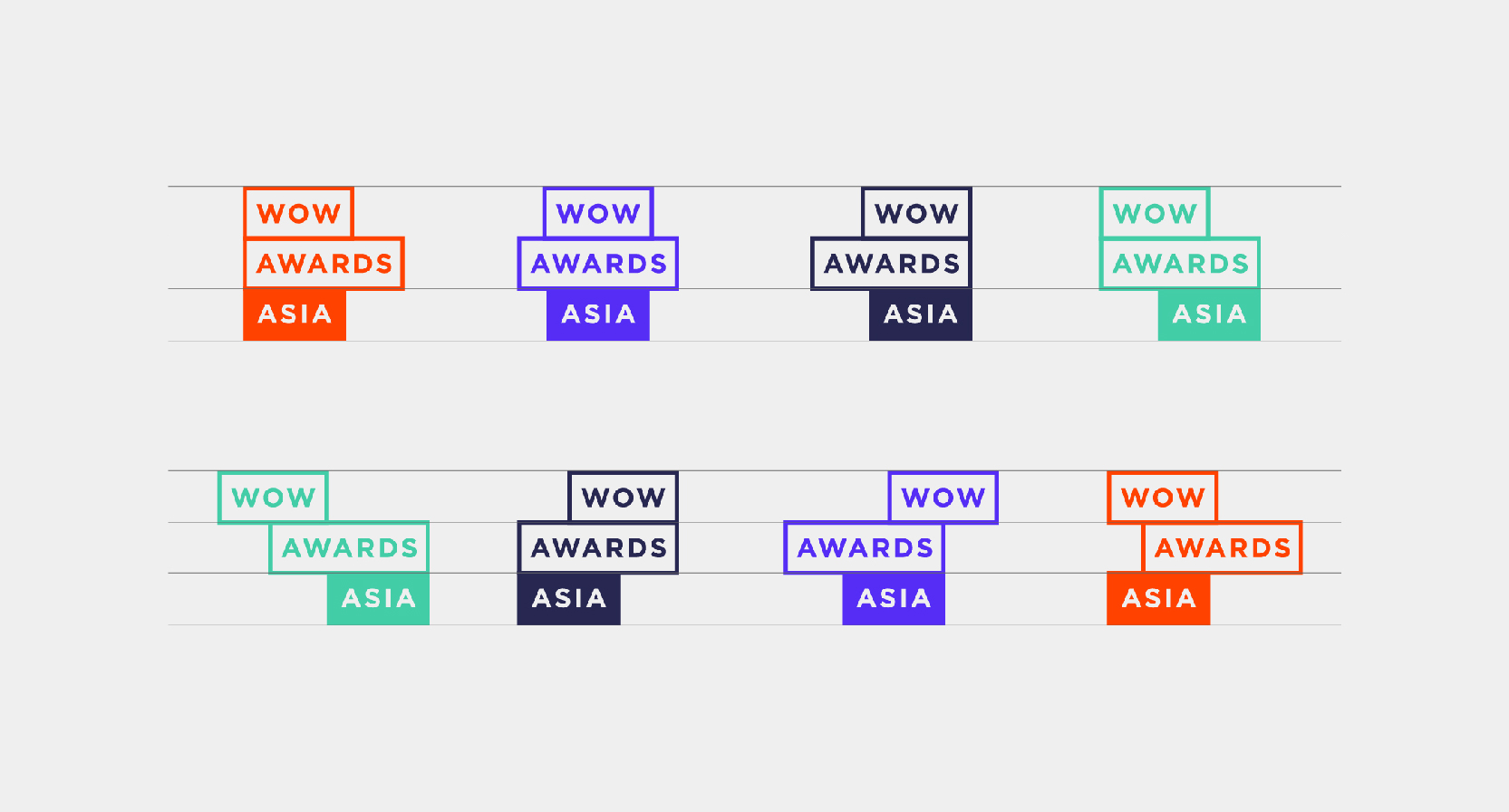 wow awards Asia logos