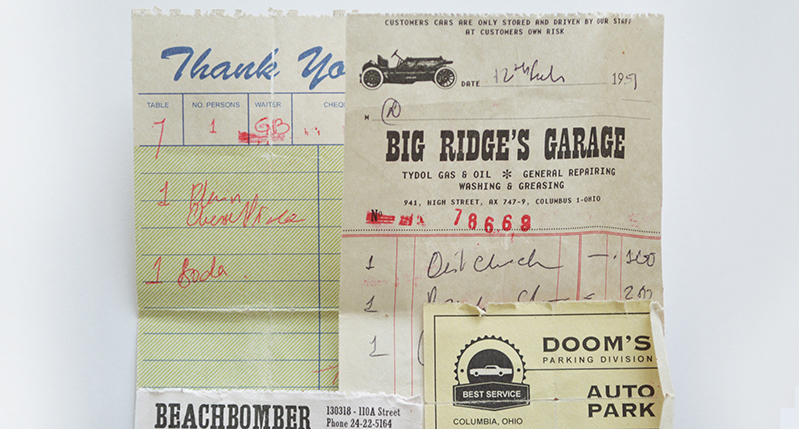 vintage oil tickets