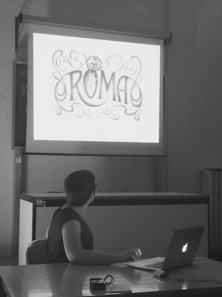 roma decorative font