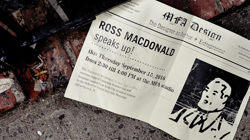 Ross Macdonald event details poster