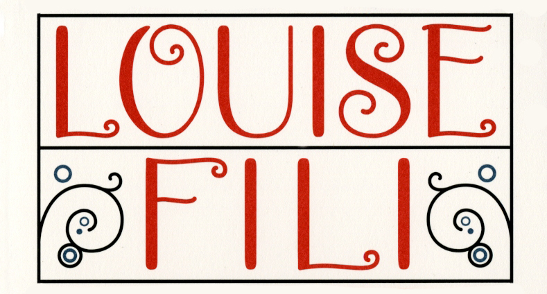 A text logo Louise Fili.