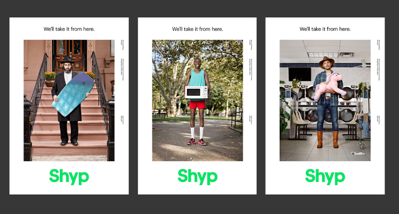 collage of three images with Shyp logo under each image