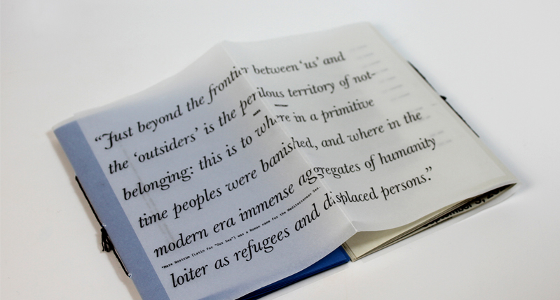 A semi transparent imprinted and unfolded paper with some text on it.