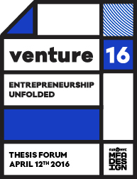 poster of MFAD venture 2016 thesis forum