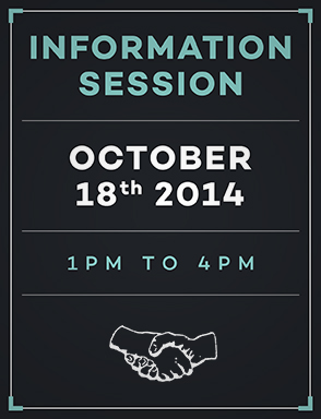 web banner of MFAD information session for 2014 invitation