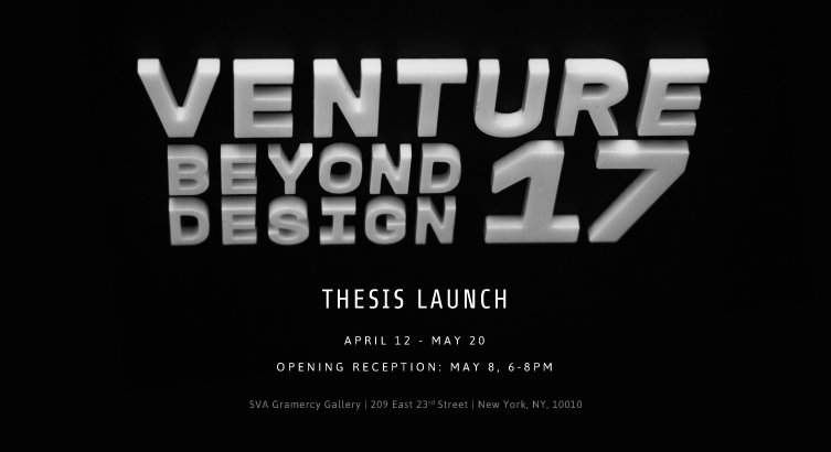 venture beyond design 17 typographic title