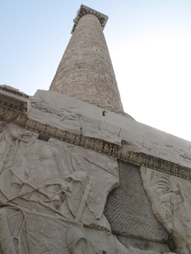 A photo of Trajan column from Rome.