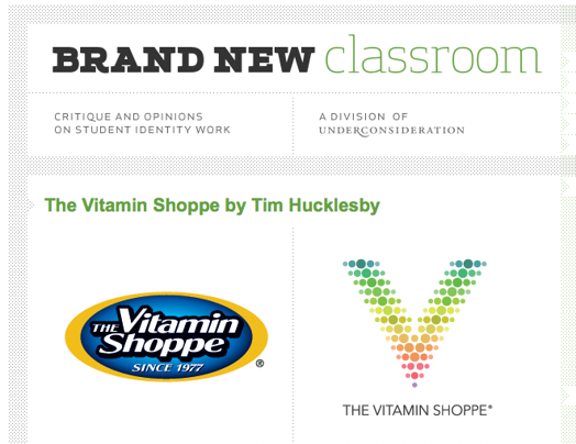 An image depicting logos for a vitamin shop. One is an orange ellipse with blue in the middle and the other is A V shape made from circles that have a gradient rainbow texture.