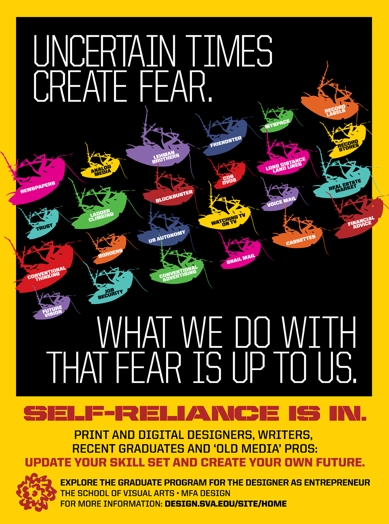 A poster with colored insects sitting on their back. The text Uncertain Time Create Fear What We Do With That Fear Is Up To Us is also on it.