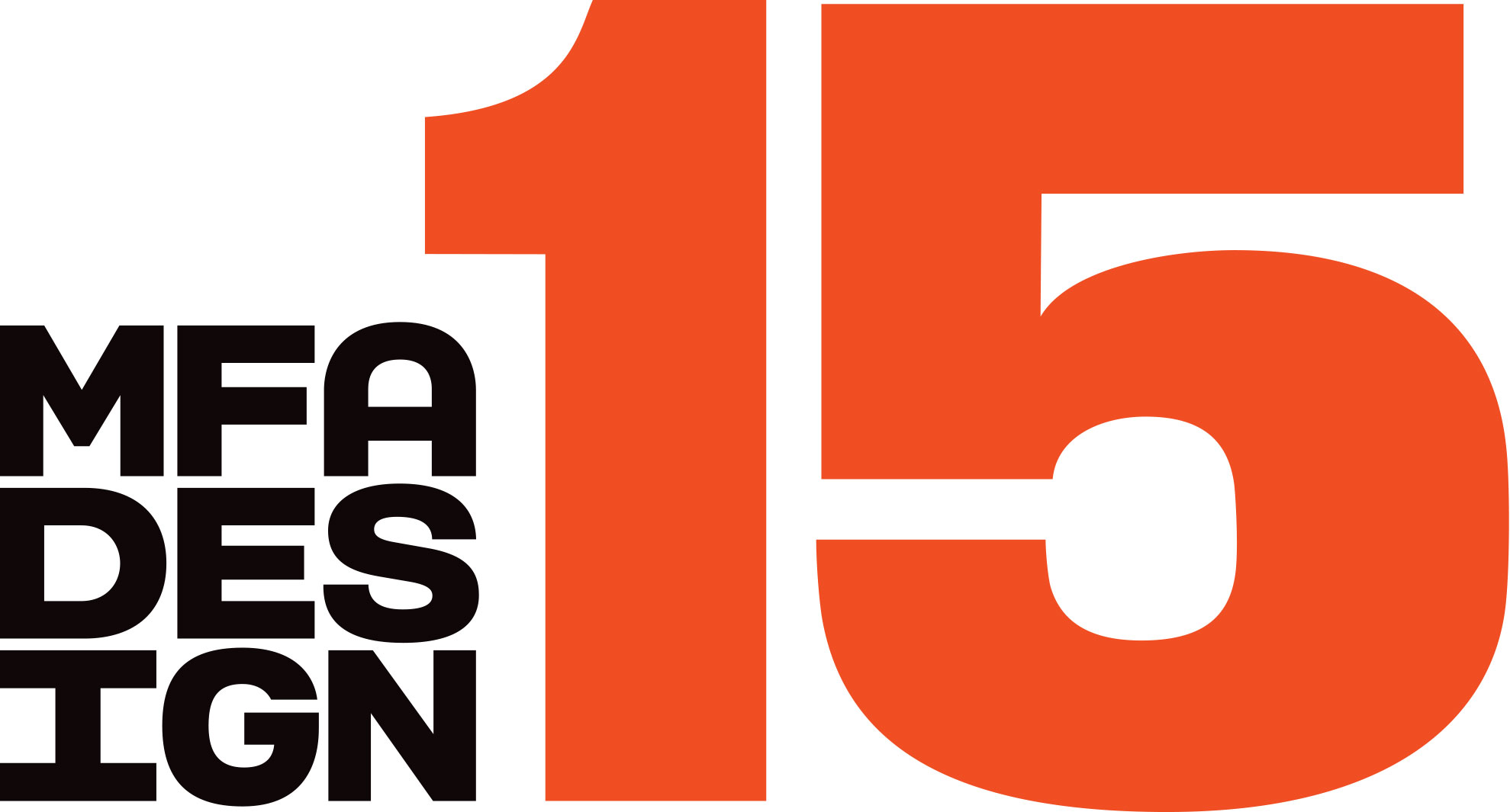 A design logo with text: MFA DESIGN 15.