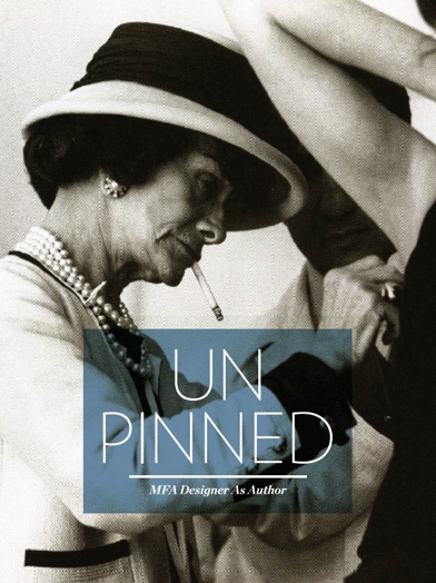 A black and white photo of a woman with the title: UNPINNED.
