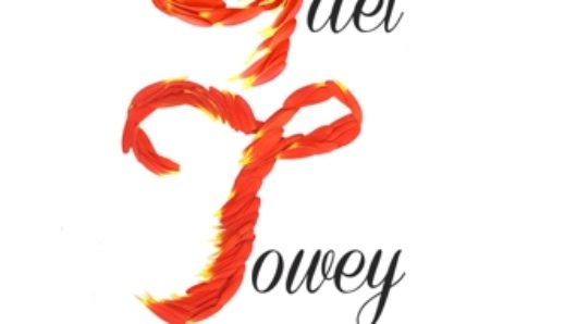 A SVA poster with red and yellow canvas strokes for the first letters of a name. The name is: Gael Towey.