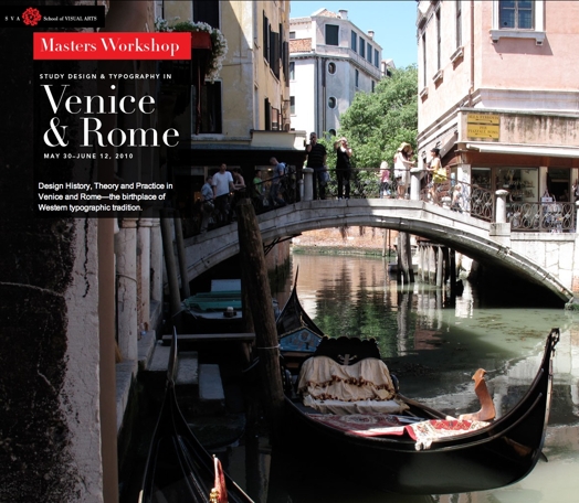 A photo showing a gondola and a curved bridge in Venice.