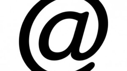 The around symbol used for electronic mail.