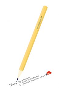 A poster showing a pictogram of a pencil that wrote the word Nothing while on the pencil is written the name Jonathan Bell.