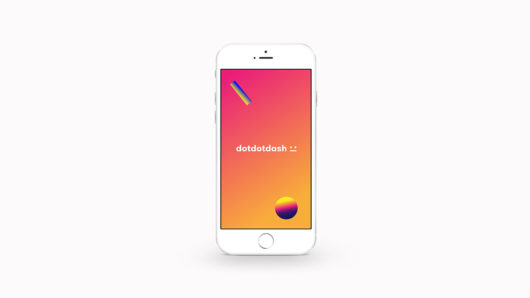 An orange to yellow gradient template for a mobile phone app.