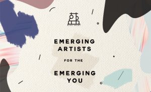 "emerging artist for the emerging you" banner