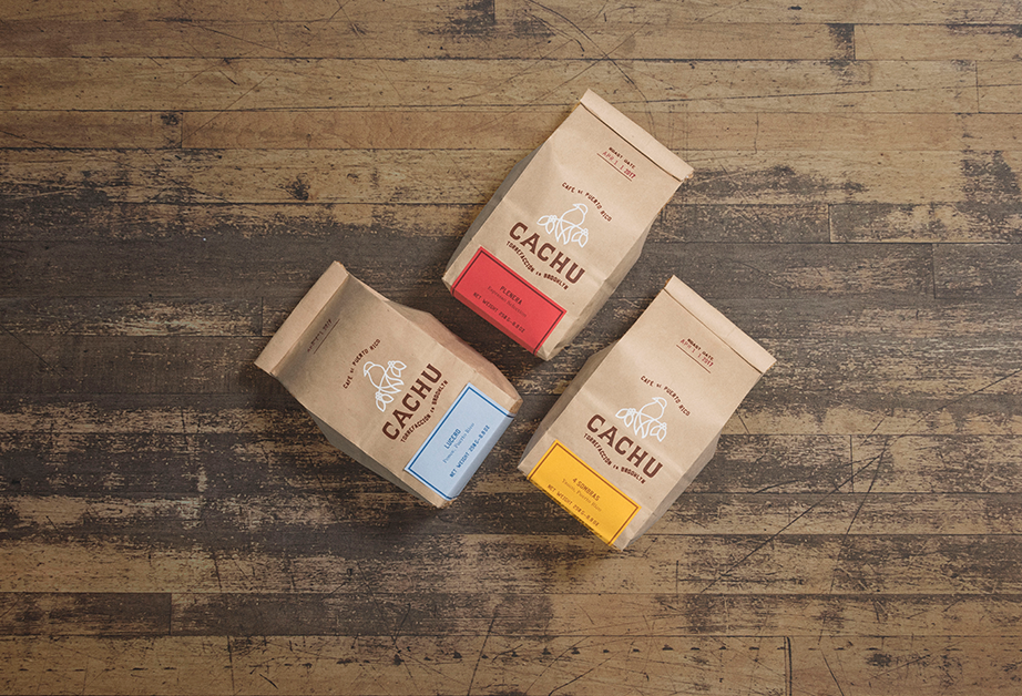 different sentiments of cachu coffee packs