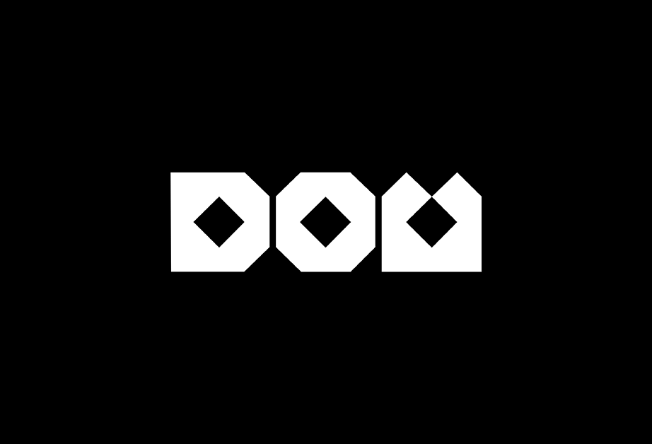 A black and white text log that says: DOU.