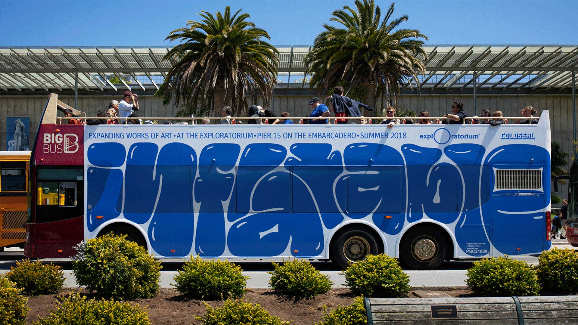 Grafitti bus from Collins studio