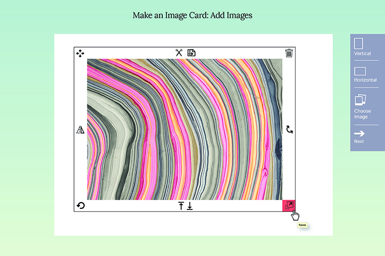 an abstract image card in the aftersuicide app