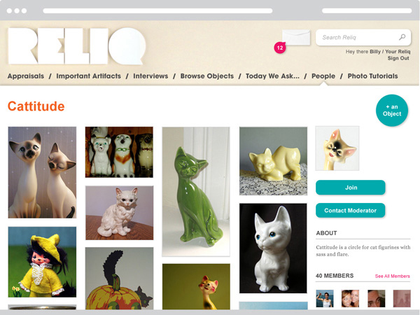 reliq website screenshot