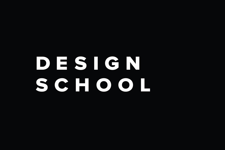 design schooled animated gif logo with the "ED" being the animated part