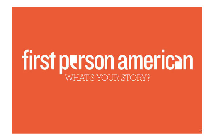 first person american and what's your story banner